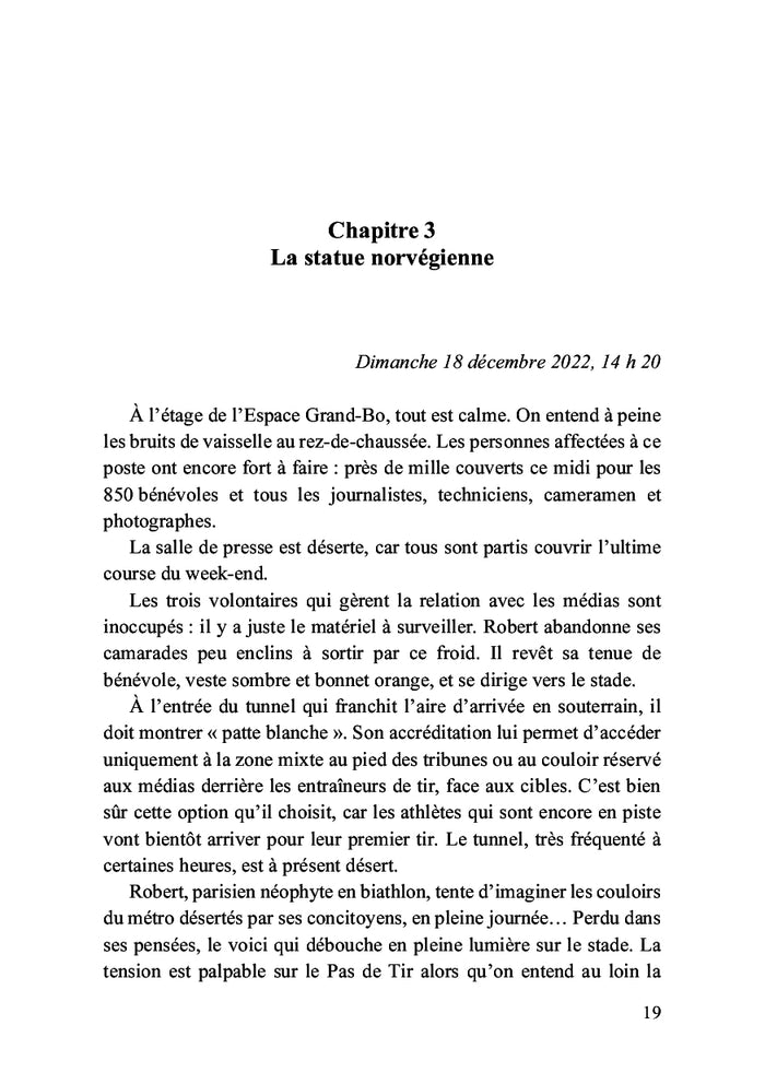 Un biathlète dans le viseur