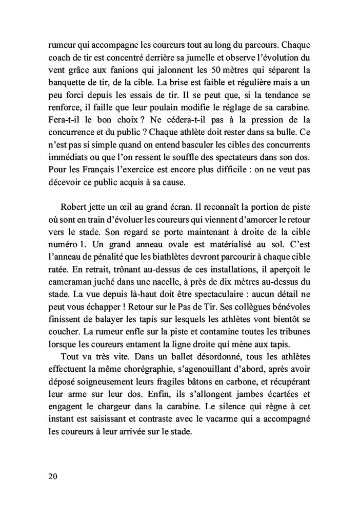 Un biathlète dans le viseur