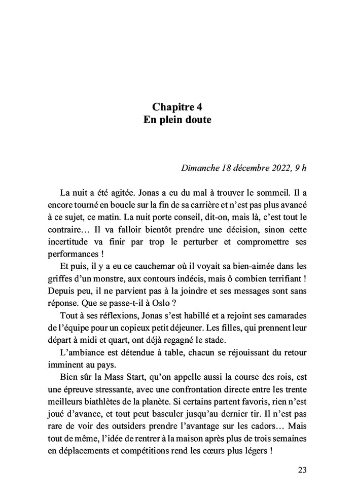 Un biathlète dans le viseur