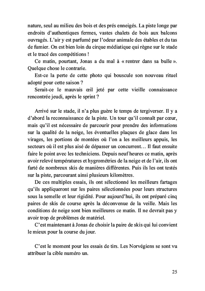 Un biathlète dans le viseur