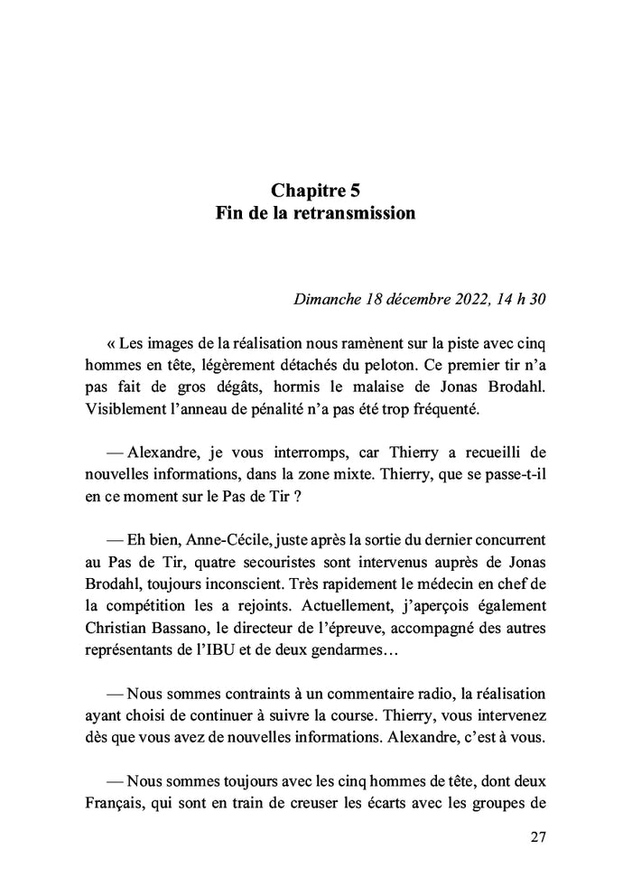 Un biathlète dans le viseur