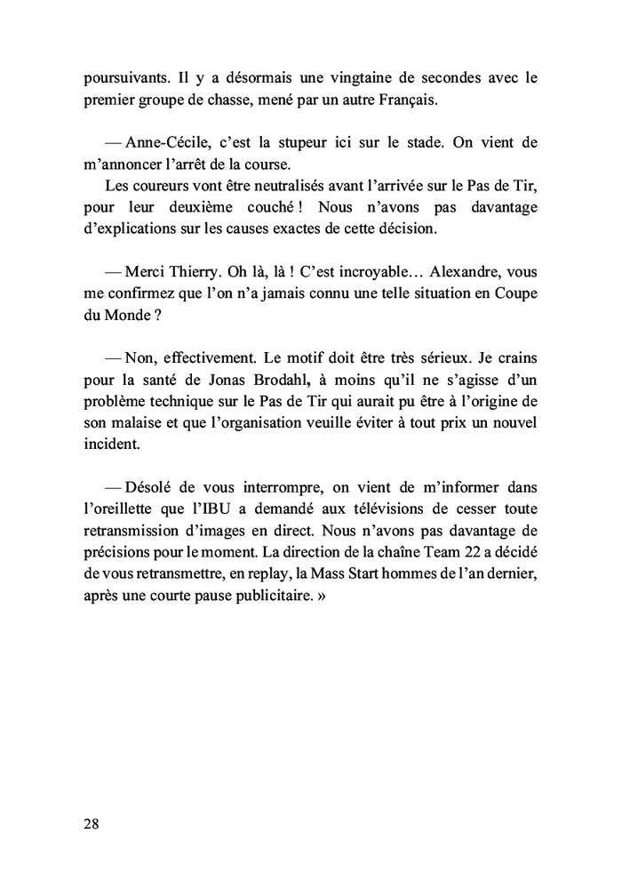 Un biathlète dans le viseur