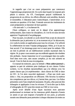 Mon cahier-journal Pour une école sans échec