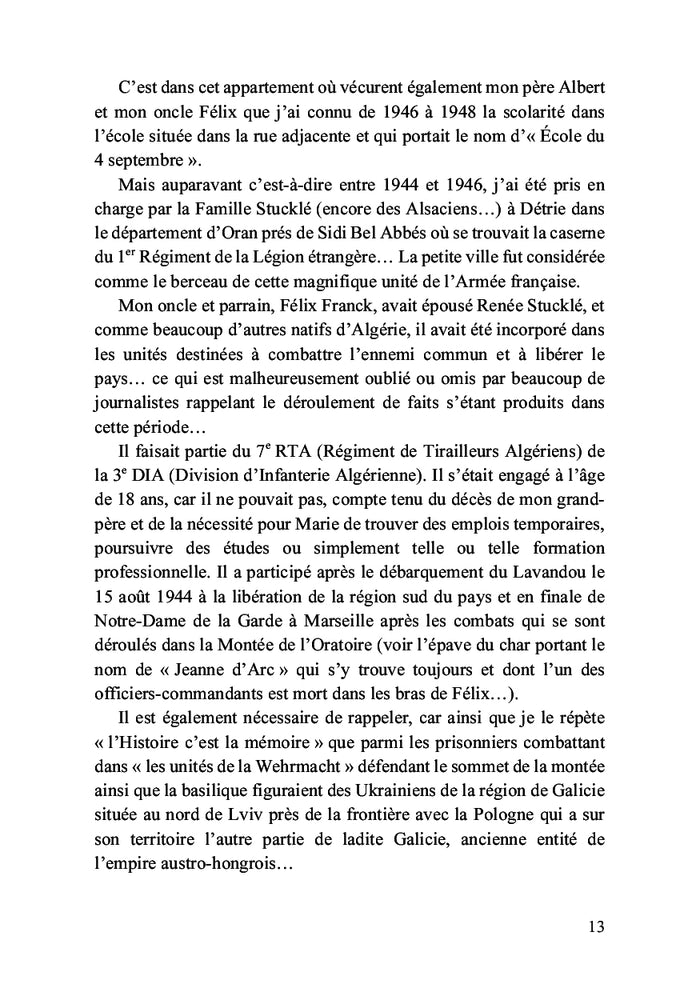 Mémoire de mes souvenirs