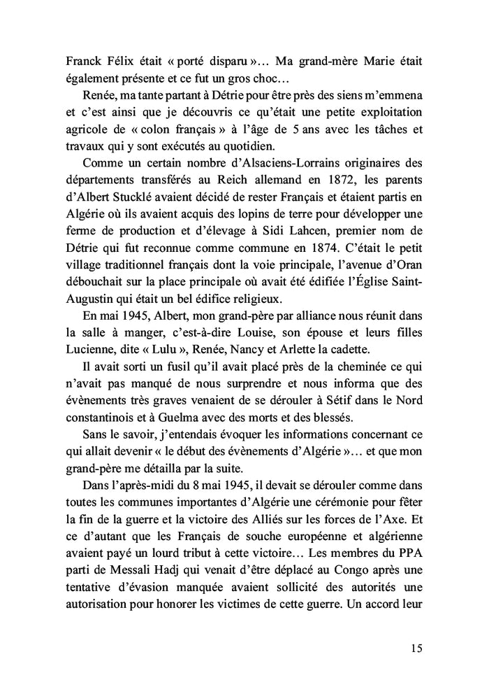 Mémoire de mes souvenirs