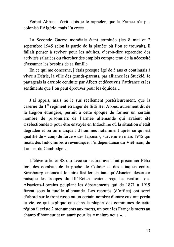 Mémoire de mes souvenirs