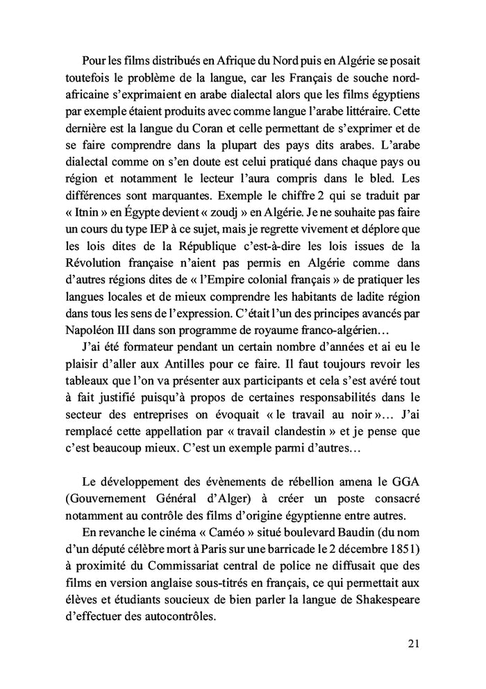 Mémoire de mes souvenirs