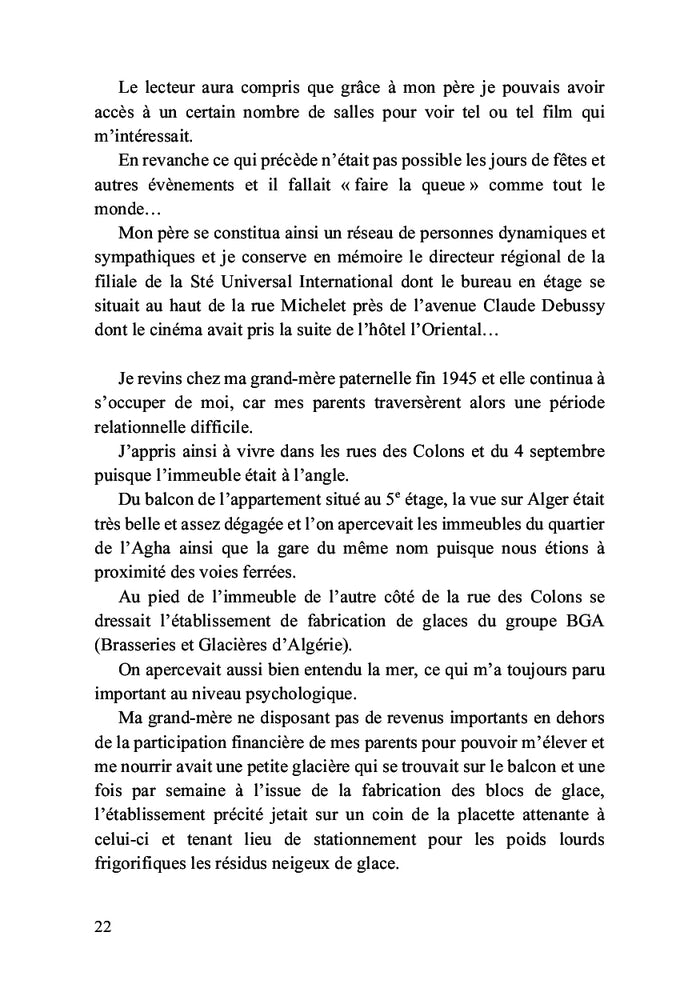 Mémoire de mes souvenirs