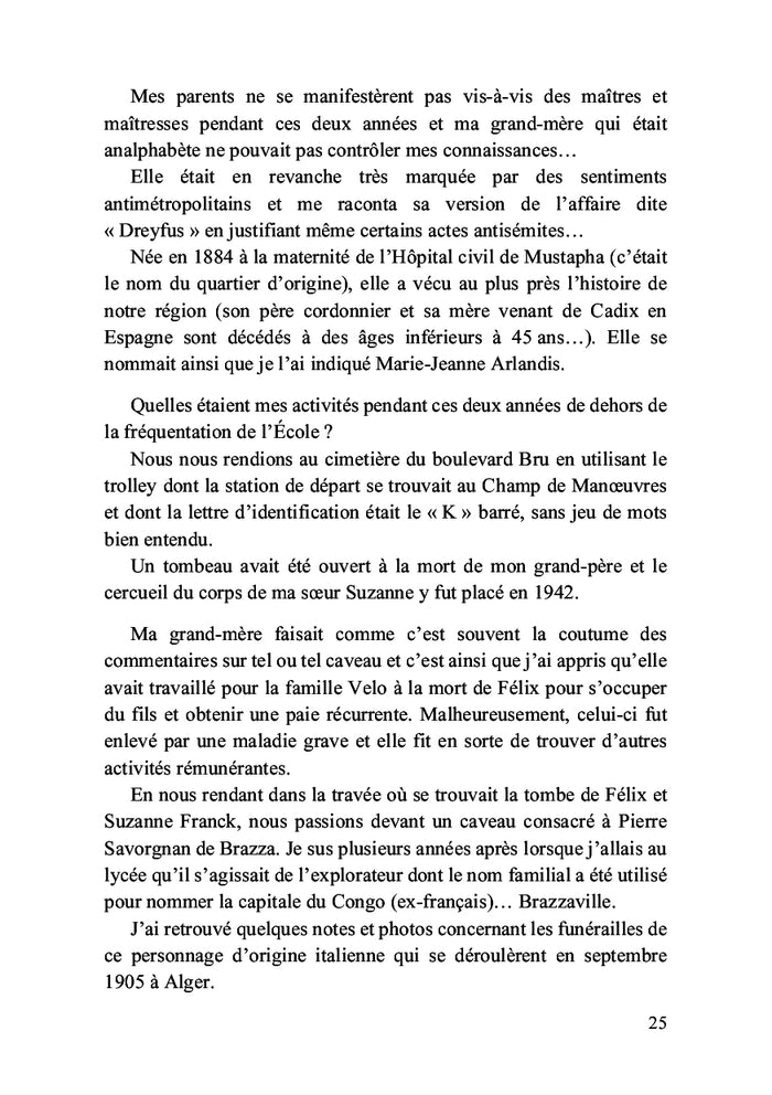 Mémoire de mes souvenirs