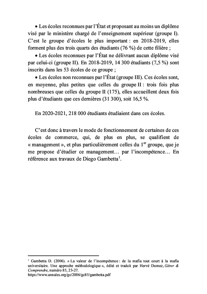 Le management par l'incompétence