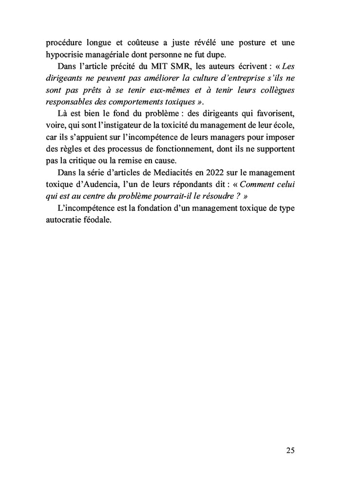 Le management par l'incompétence