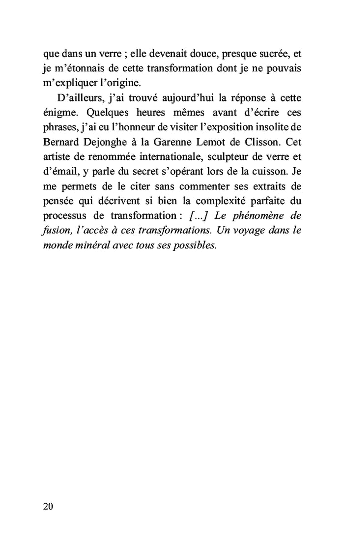 La vie en indigo ou le passage par l'obscurité vers la lumière