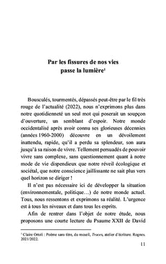 Vitalité de l'espérance