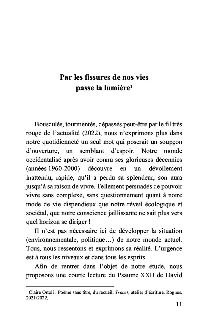 Vitalité de l'espérance