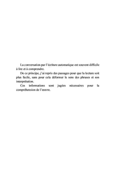 La révélation sur l'au-delà par l'écriture automatique