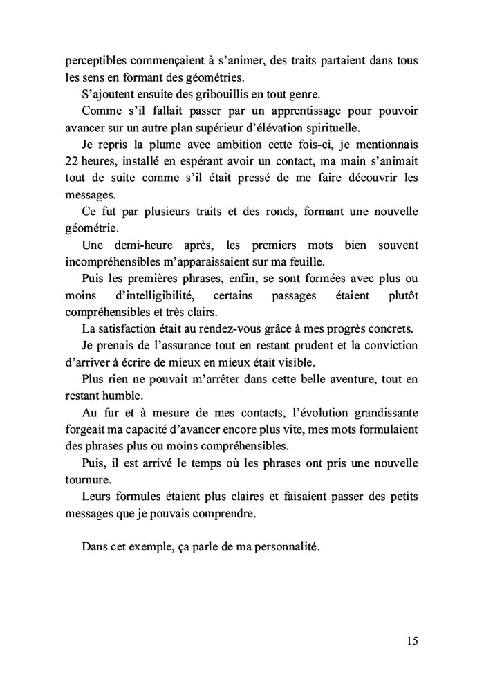 La révélation sur l'au-delà par l'écriture automatique