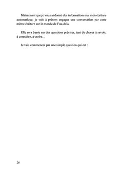 La révélation sur l'au-delà par l'écriture automatique