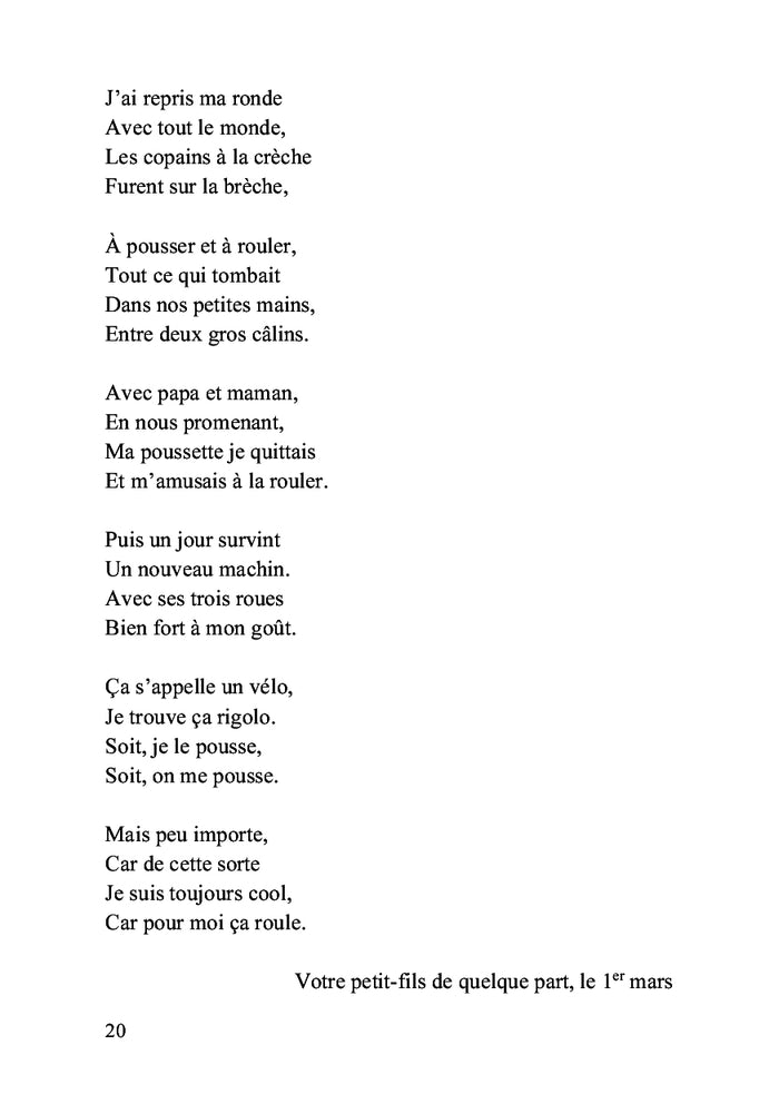 Carnet de voyage d'un enfant écrit par son grand-père: Troisième année