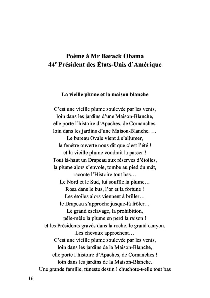 Poèmes aux présidents