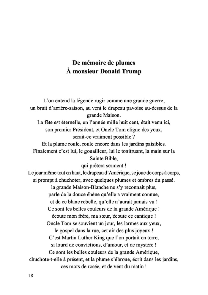 Poèmes aux présidents