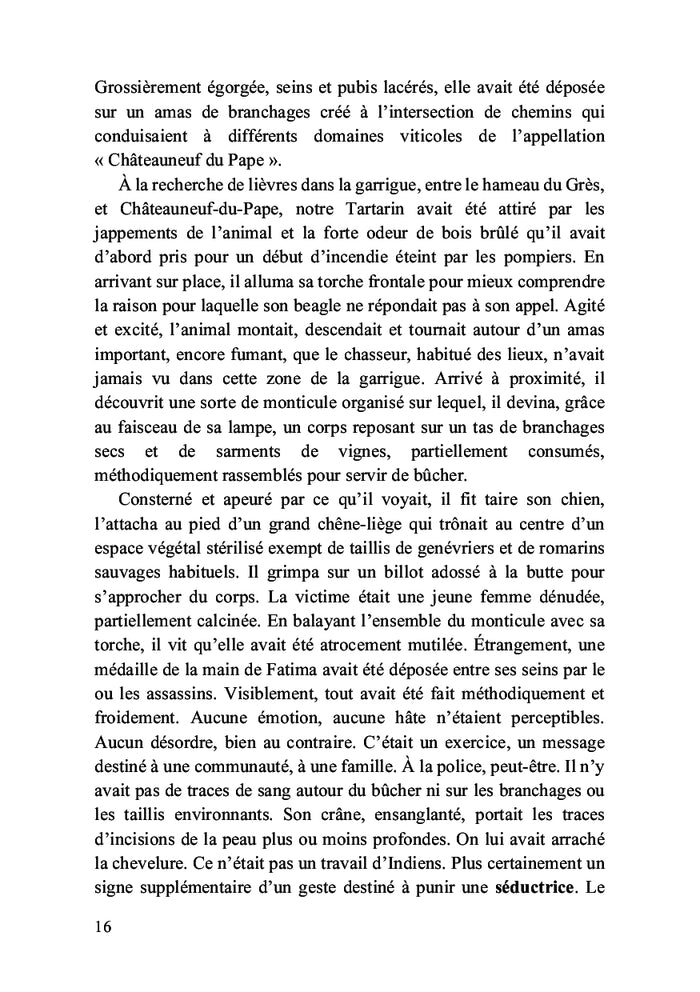 Jeune fille allongée sur un lit de braise