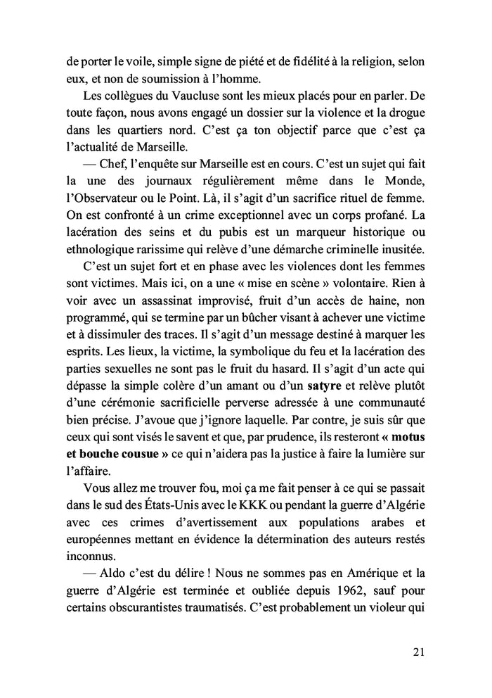 Jeune fille allongée sur un lit de braise