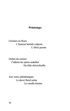 Haïkus de la colline et d'ailleurs