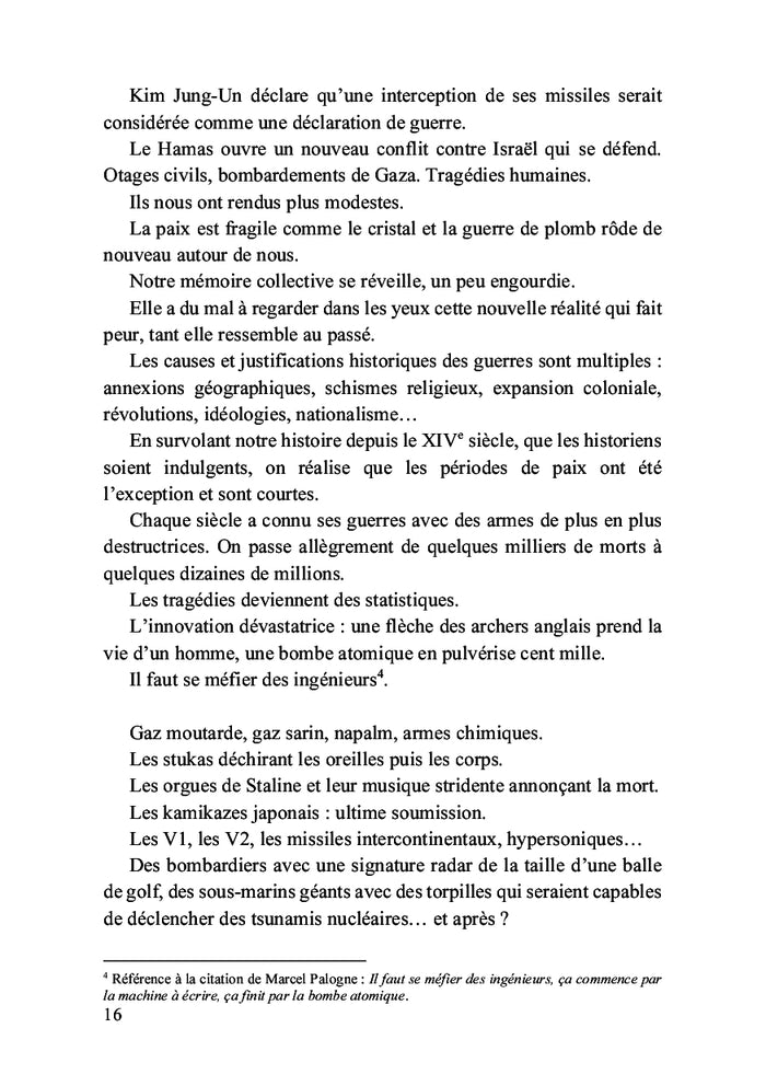 Manifeste pour gagner la paix