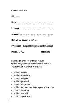Profession? râleur