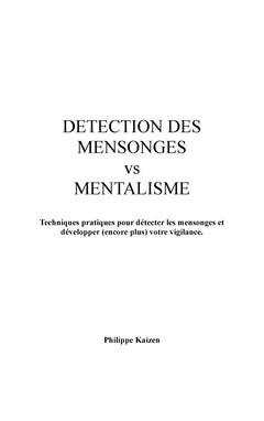 Detection des mensonges vs mentalisme