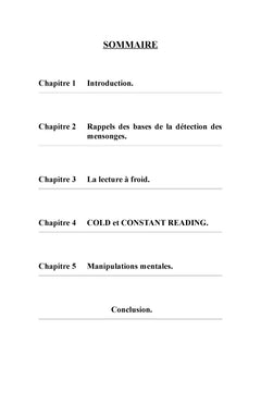 Detection des mensonges vs mentalisme