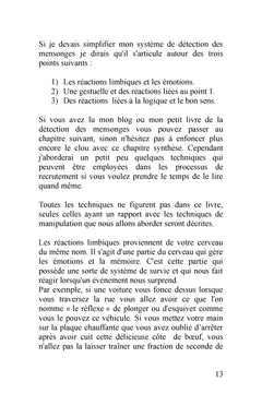 Detection des mensonges vs mentalisme