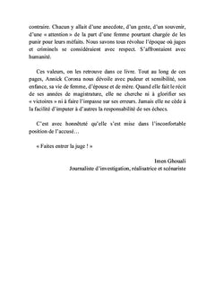 L'audience est ouverte : faites entrer la juge