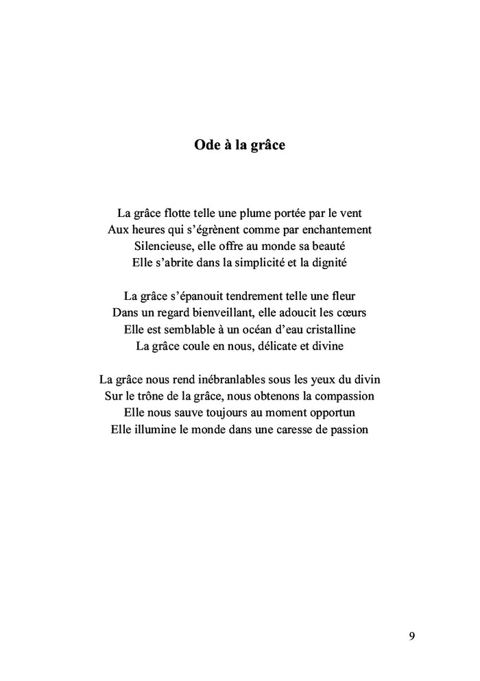 Sur le chemin de la grâce poétique
