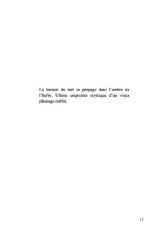 Métaphysique de l'herbe