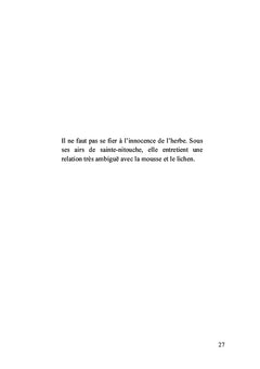 Métaphysique de l'herbe