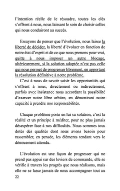La liberté d'évoluer