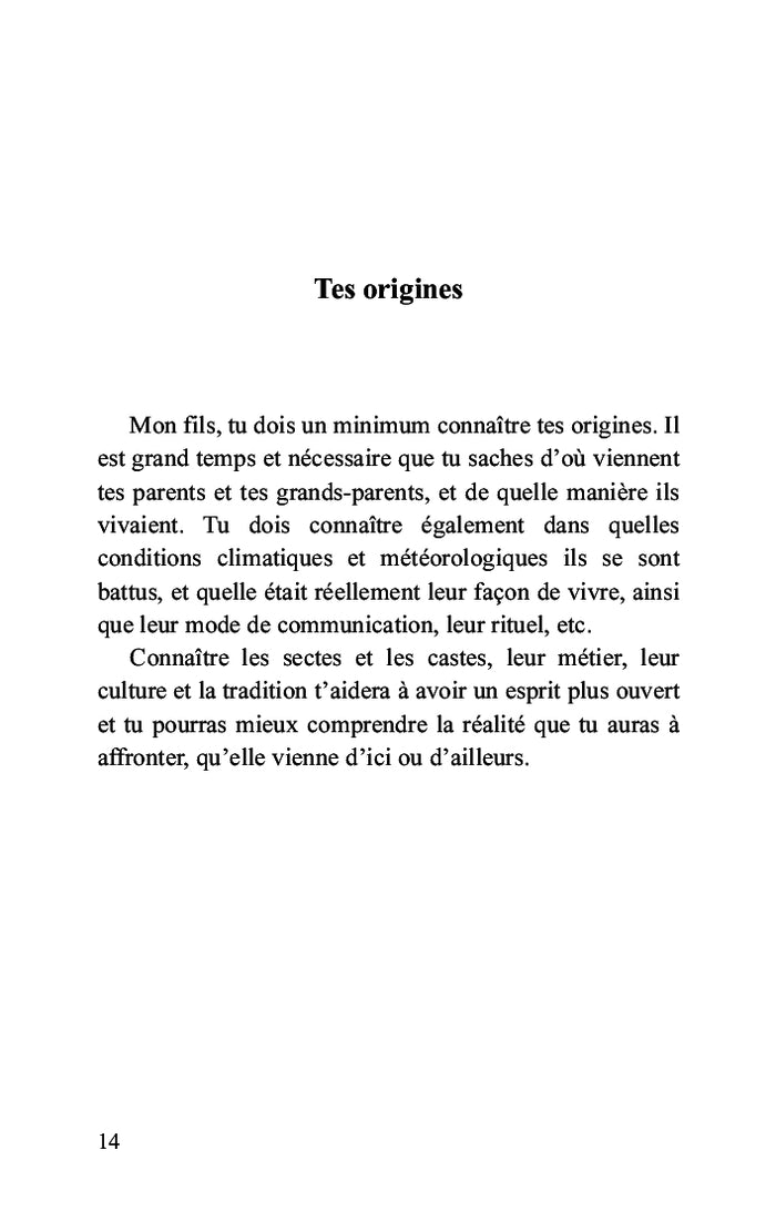 Le fils d'un migrant