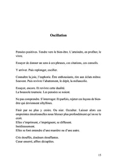 La partition d'une hypersensible