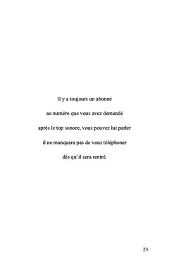 Messages pour mon répondeur
