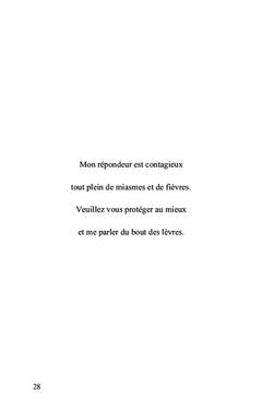 Messages pour mon répondeur