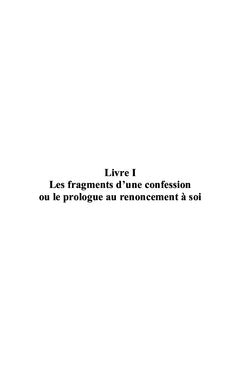 Le renoncement à soi