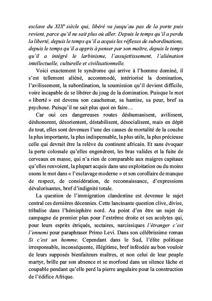 La douloureuse traversée