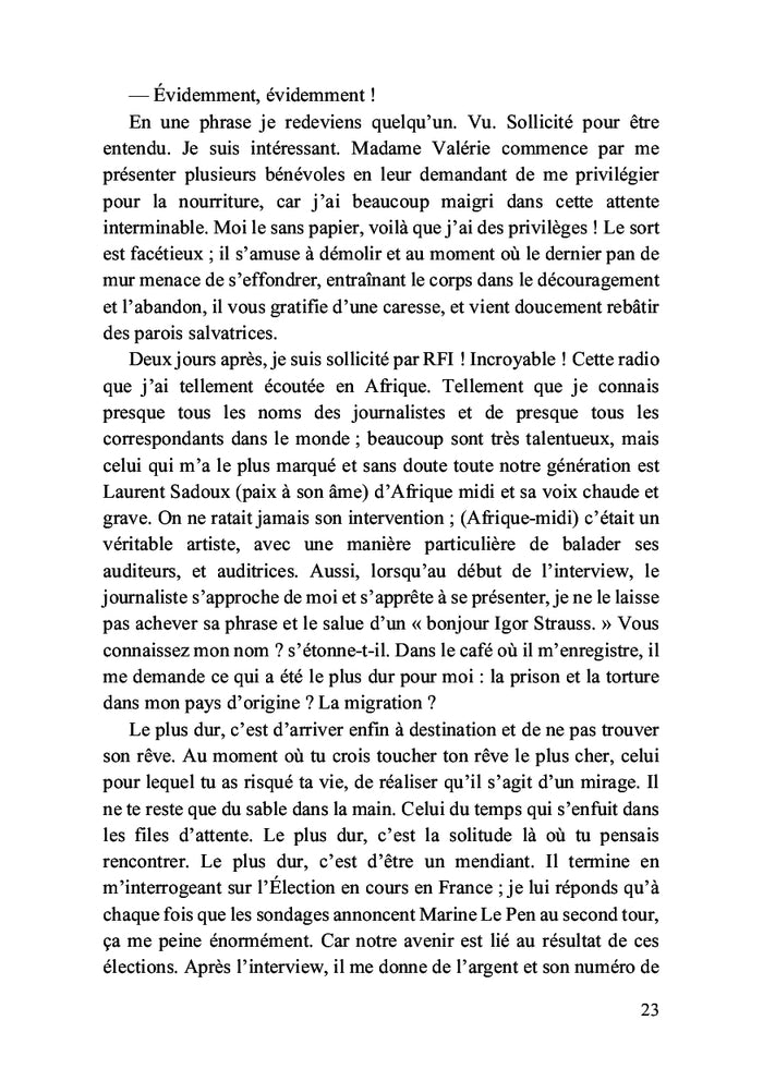 La douloureuse traversée