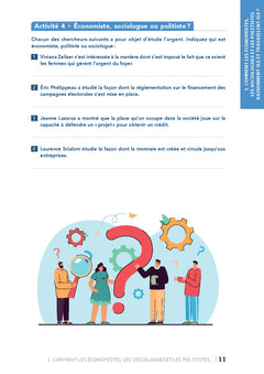 Cahier d'exercices en SES