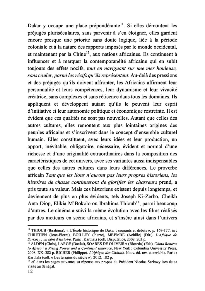 L’Afrique noire sur l’écran blanc