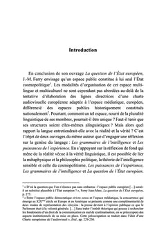 Structure de l'espace public européen
