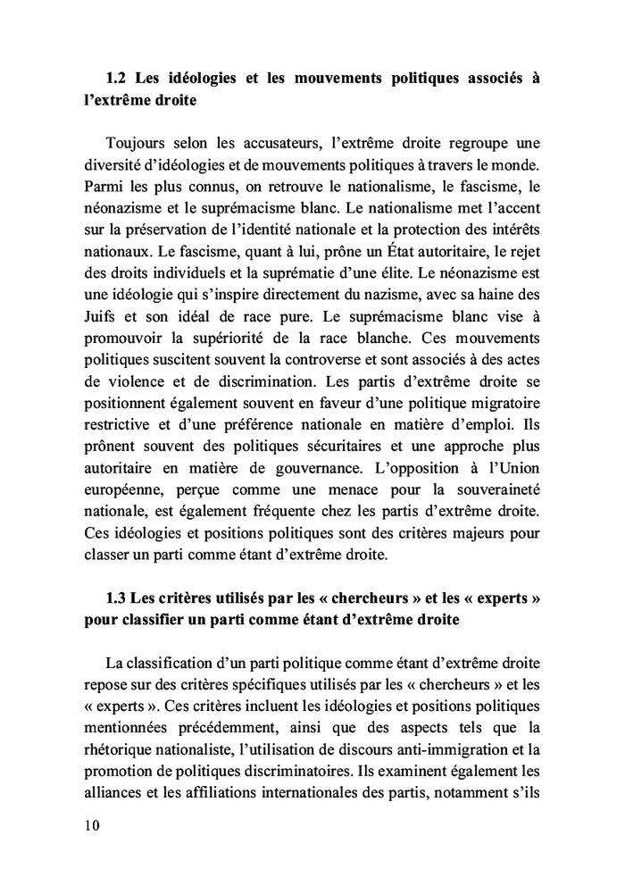 Êtes-vous d'extrême droite ?