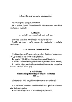 Petite philosophie de la polio