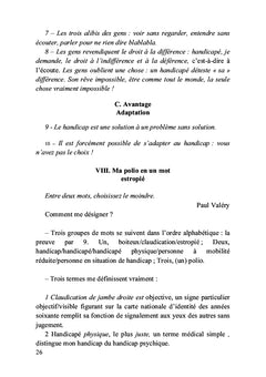 Petite philosophie de la polio